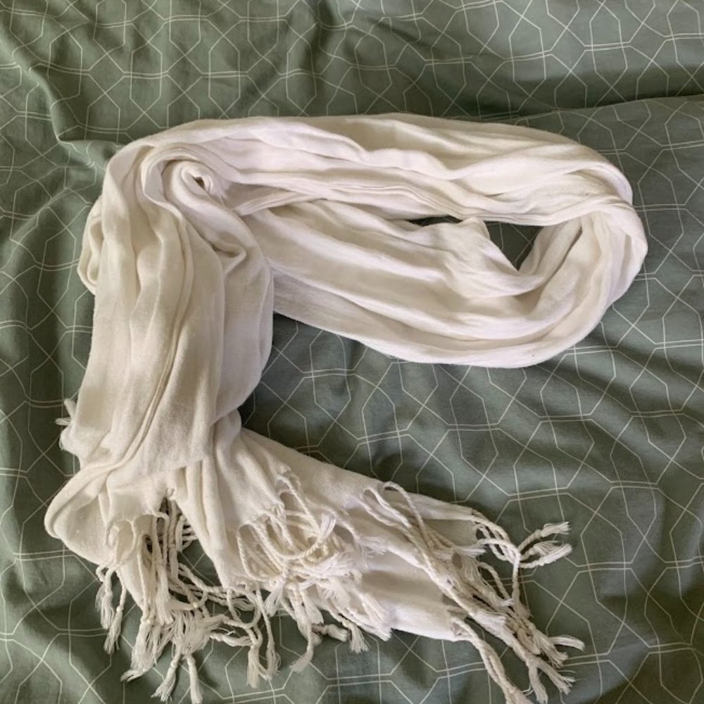 white scarf